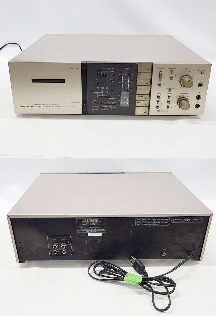 Pioneer CT-770 パイオニア PIONEER – Audiolife カセットデッキ Enjoy