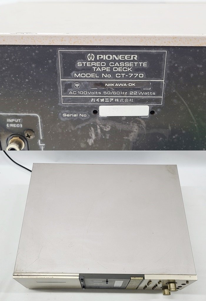 Pioneer CT-770 パイオニア PIONEER – Audiolife カセットデッキ Enjoy