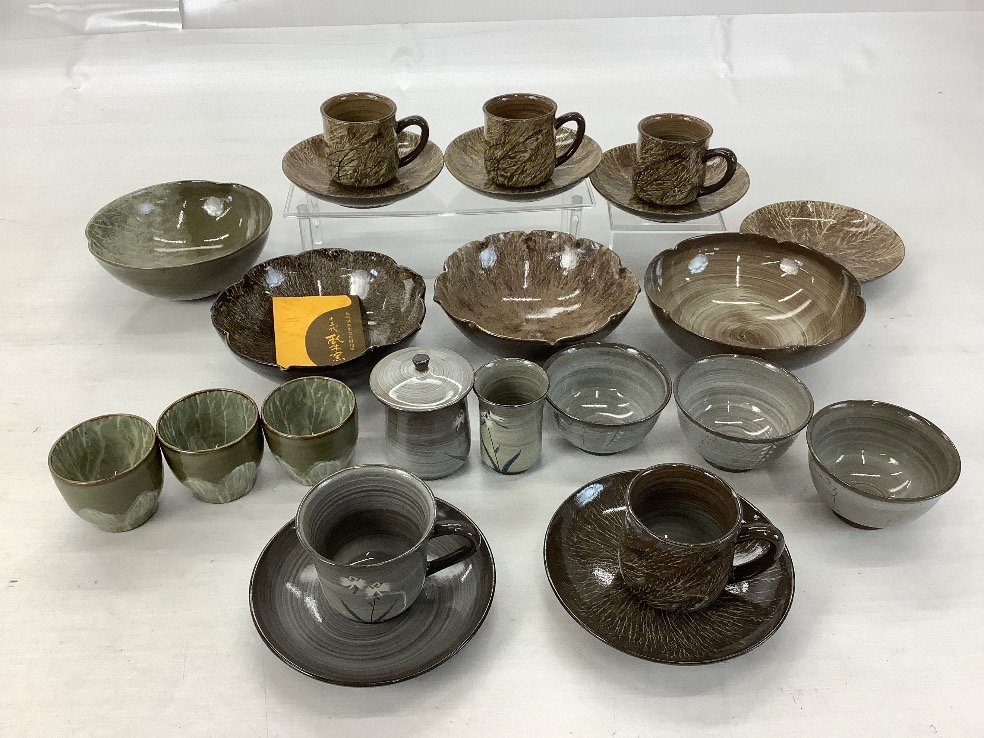 現川焼 臥牛窯 食器 中鉢 湯呑 カップ&ソーサー 他 食器 まとめ ACBF 