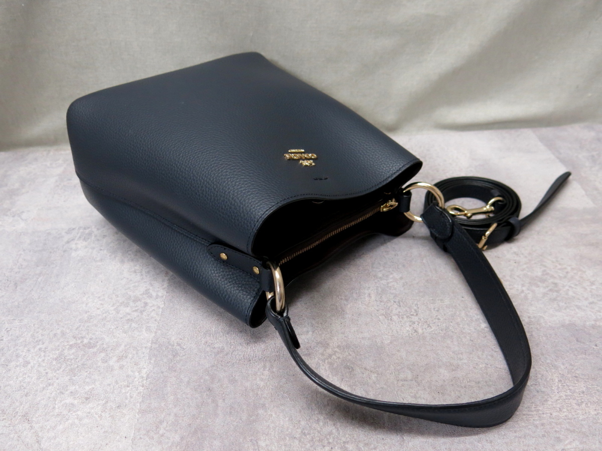 ○超美品○COACH コーチ○1011 スモール タウン バケット○カーフ 