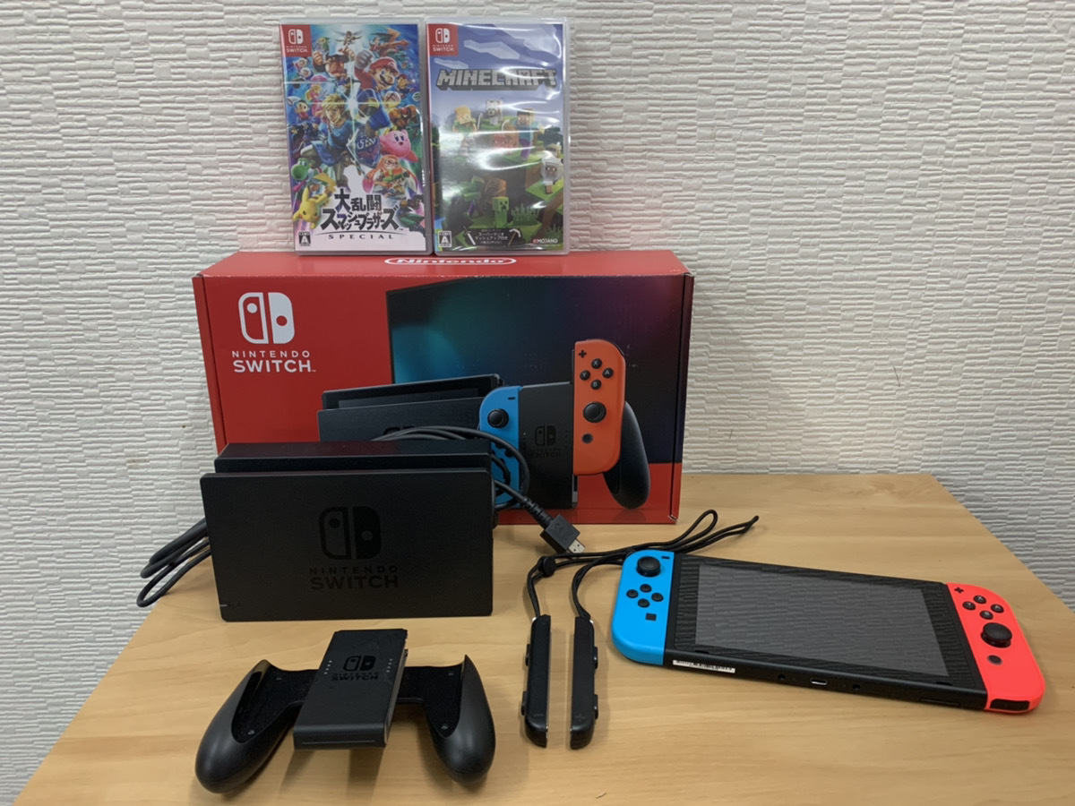 任天堂 Nintendo Switch 本体 Hac 001 ソフト2点オマケセット 大乱闘スマッシュブラザーズ マイクラ 動作確認 初期化済み ニンテンドースイッチ本体 売買されたオークション情報 Yahooの商品情報をアーカイブ公開 オークファン Aucfan Com