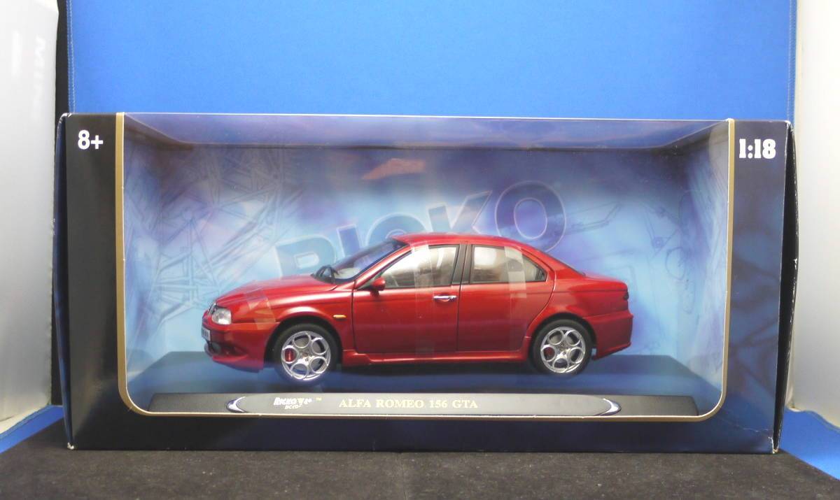 1/18 Ricko アルファロメオ 156 GTA （2002）レッド AlfaRomeo