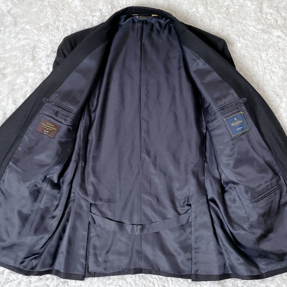 美品 Brooks Brothers MILANO カノニコ社スーパー120 極美品】 Brooks Brothers MILANO カノニコ スーパー120's