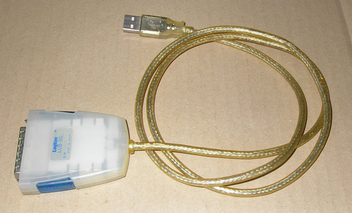 USB Logitec LUB-SC to 2.0-SCSI変換ケーブル - SCSI Cable Adapter 