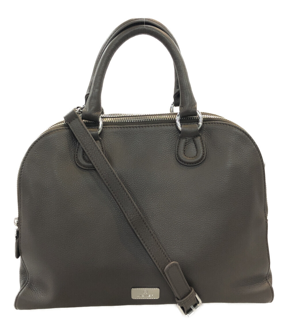 美品 アイグナー レザーハンドバッグ レディース AIGNER