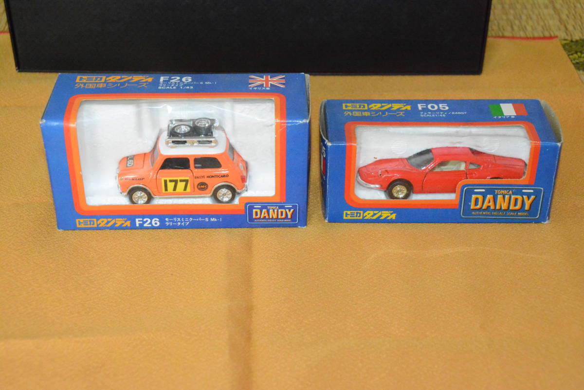 SALE，正規品 トミカ ダンディ 当時物 ミニクーパーラリー フェラーリ ディノ２４６GT(乗用車)｜売買されたオークション情報、yahooの商品情報をアーカイブ公開 - オークファン 乗用車