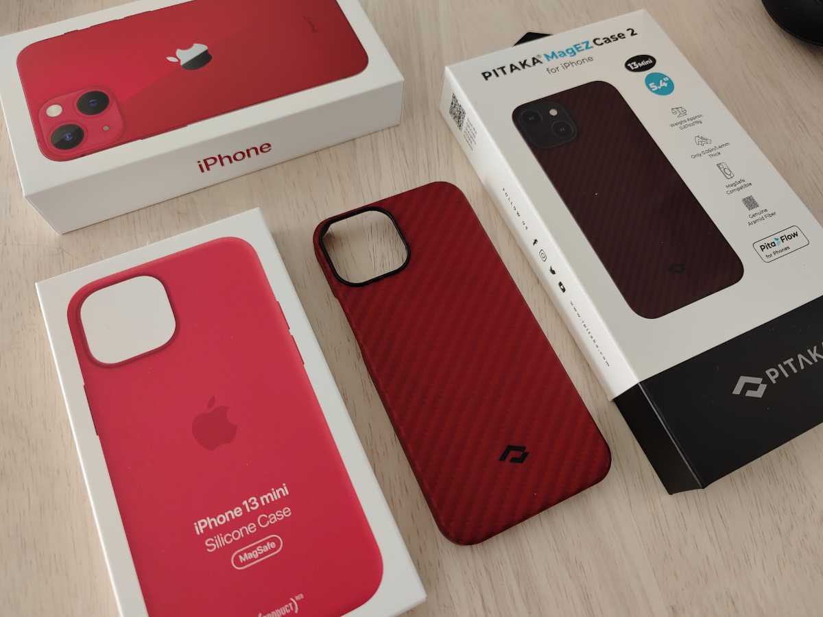 iPhone 13 mini 256GBとアラミドケースセット 