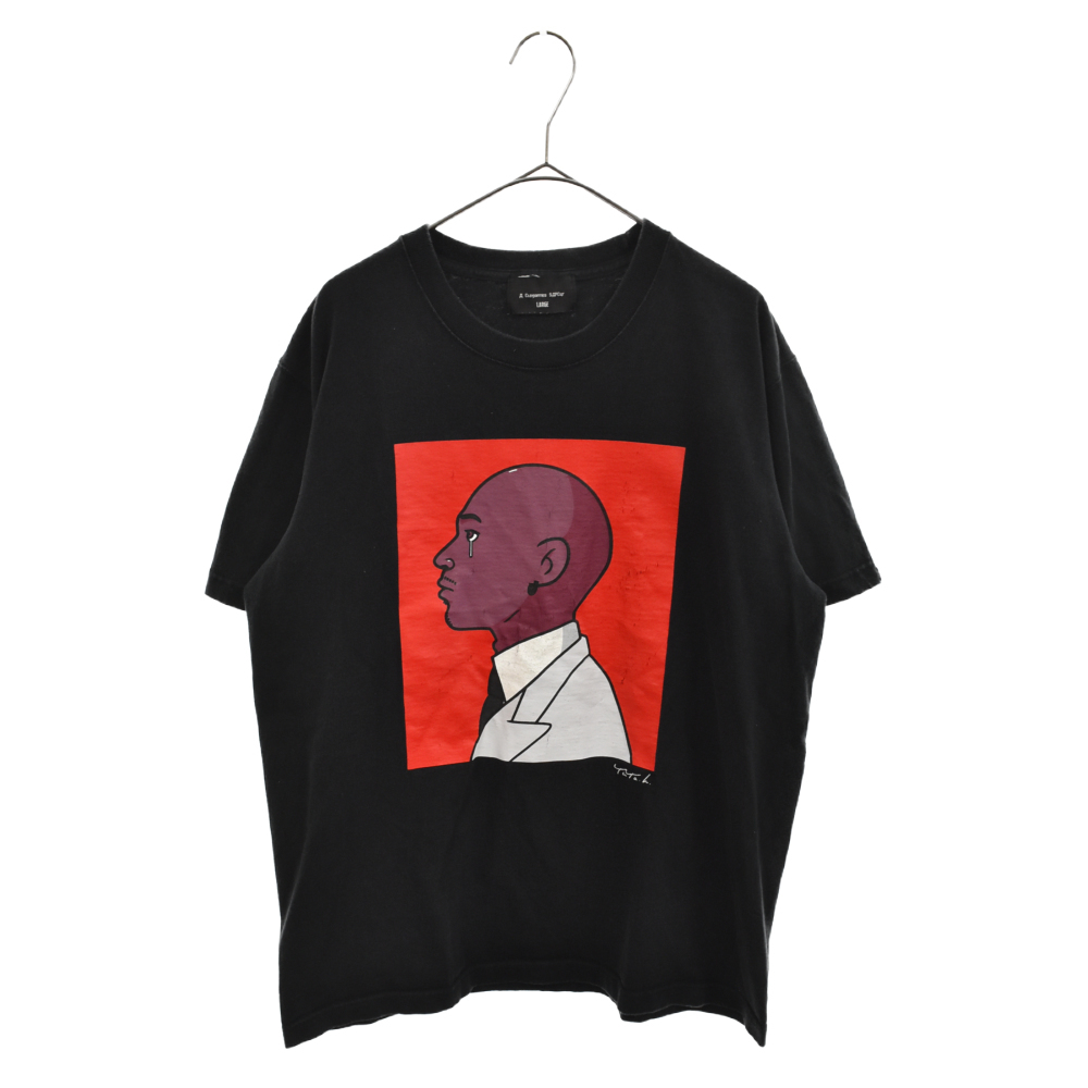  サプール フロントプリント半袖Tシャツ ブラック(文字、ロゴ)｜売買されたオークション情報、yahooの商品情報をアーカイブ公開 - オークファン Lサイズ