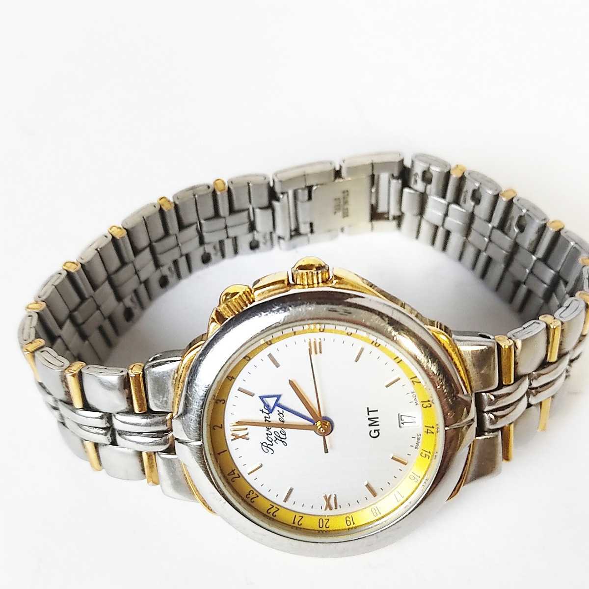 動作品 ROVENTA HENEX ロベンタへネックス GMT デイト カレンダー