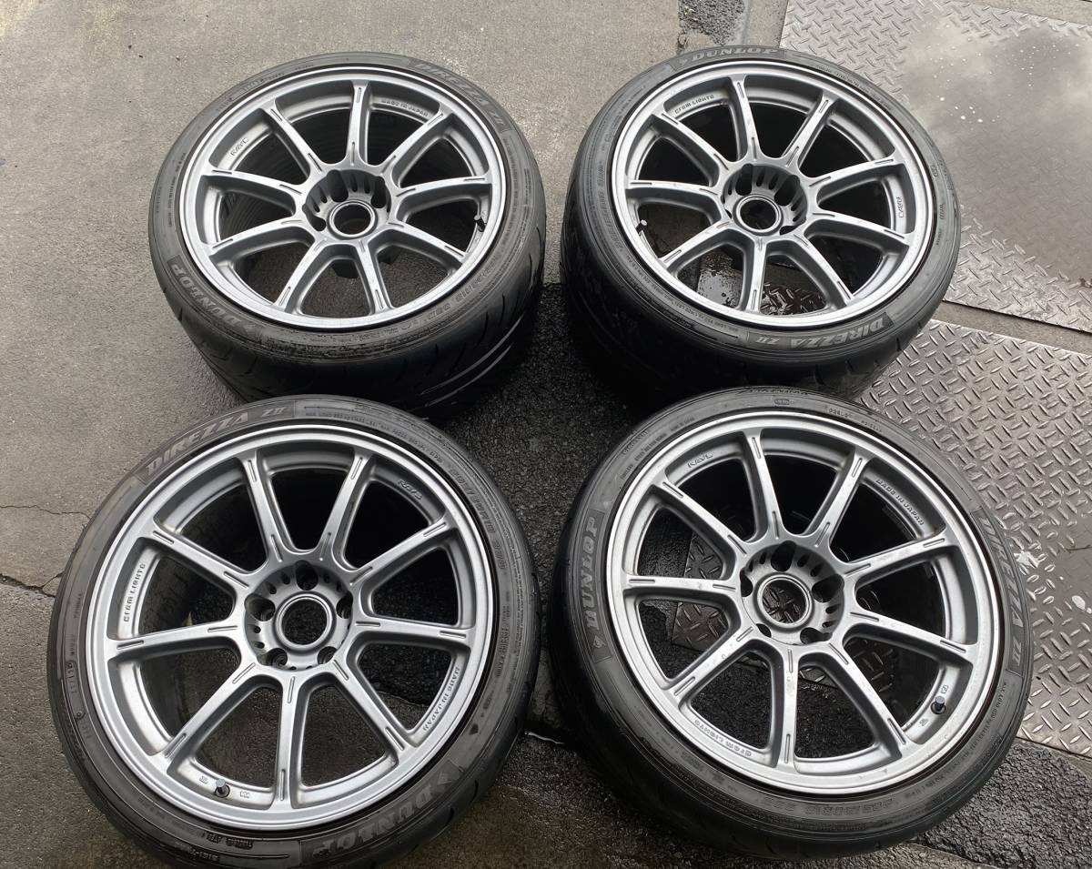 RAYS gram LIGHTS 57G 18×10.5j+12 114.3 5H DUNLOP DIREZZA ZⅡ 285 