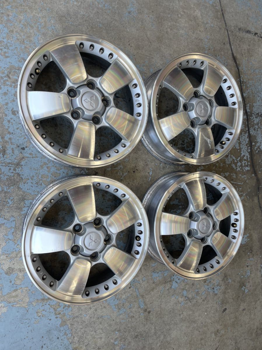 パジェロミニ純正アルミホイール中古セット E -H56A 三菱 パジェロミニ 