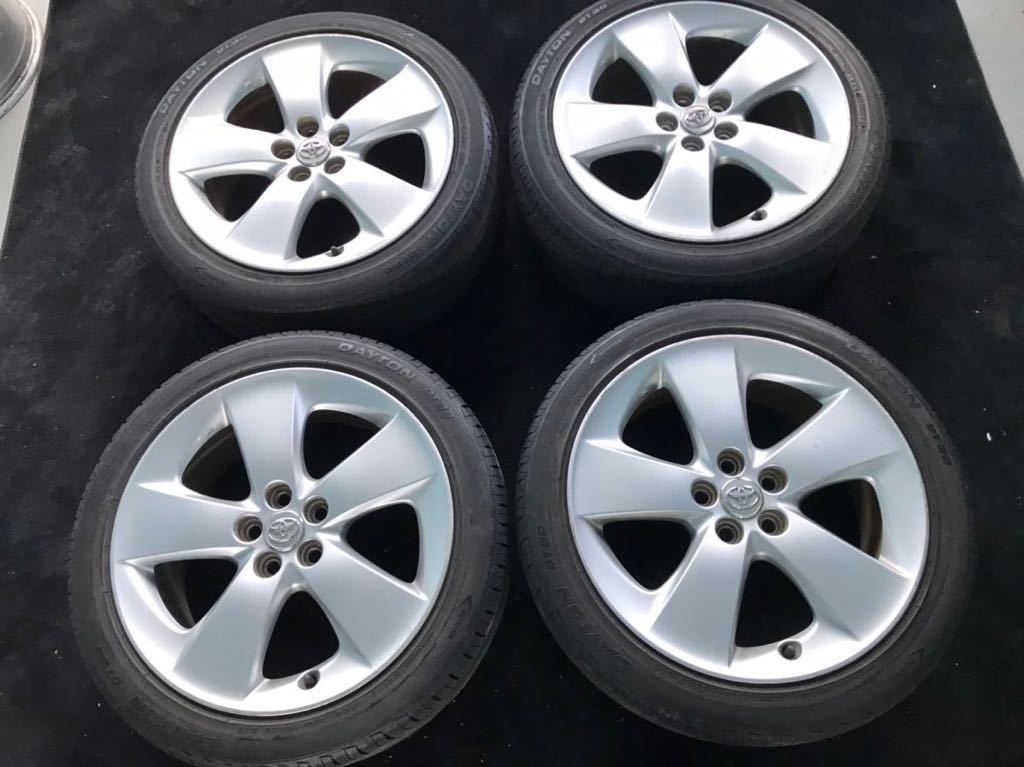 ZVW30 プリウス Sツーリング 純正アルミタイヤ4本SET 215/45R17 ガリ傷 
