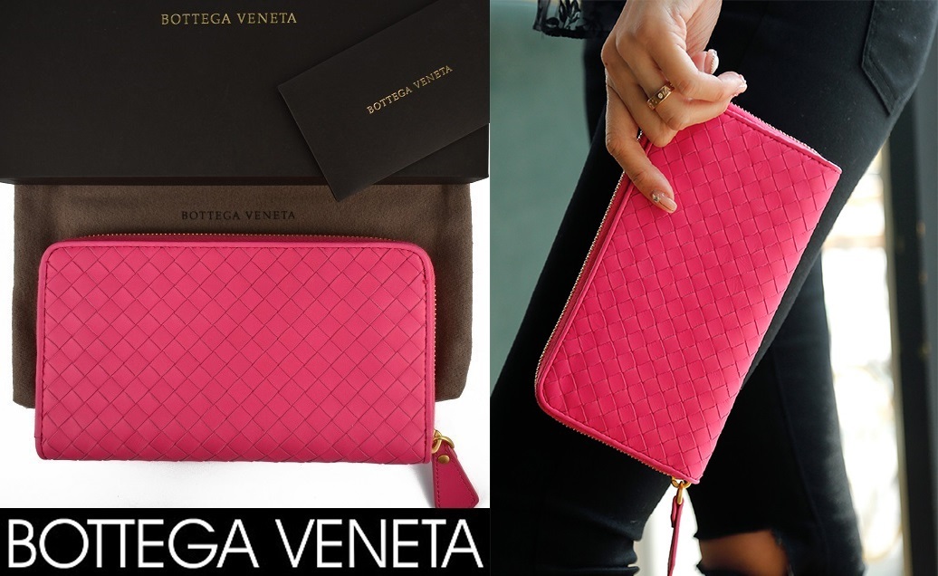  12万 長財布 新型 BOTTEGA VENETA ボッテガ ヴェネタ イントレ ラウンドジップ ウォレット(財布)｜売買されたオークション情報、yahooの商品情報をアーカイブ公開 - オークファン 男性用