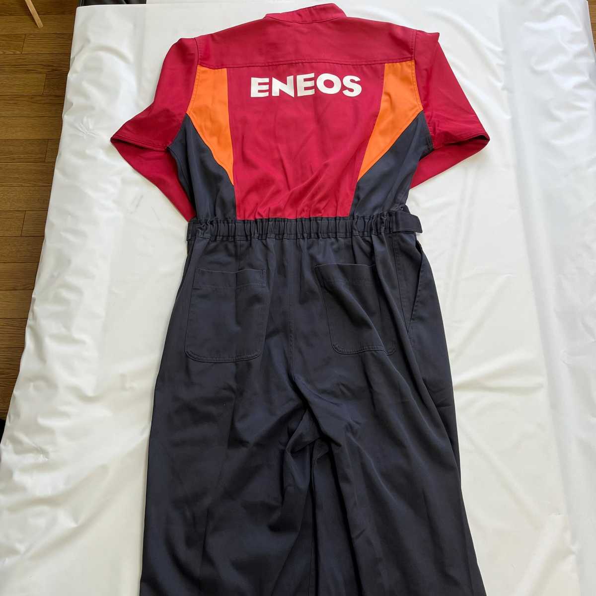 ENEOS エネオス 長袖ツナギ 作業着 レッド ネイビー サイズ3L 【公式通販】