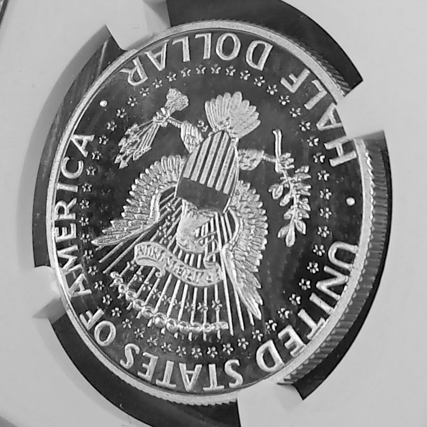 1円出品☆最高鑑定☆2014年/アメリカ/SP70/ケネディ/銀貨/50セント/NGC