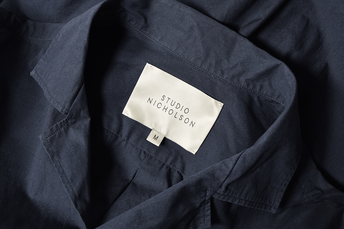 極美品 STUDIO NICHOLSON 2019ss オーバーサイズ オープンカラーシャツ 