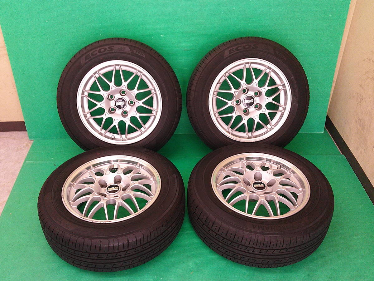 BBS/日産純正OP 鍛造FORGED(7J+40)215/60R16 YOKOHAMA ECOS 4本set 