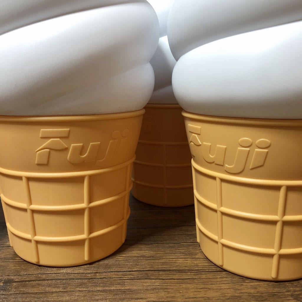 4個セット 非売品 Fuji ソフトクリーム 置物 看板 店舗 店頭