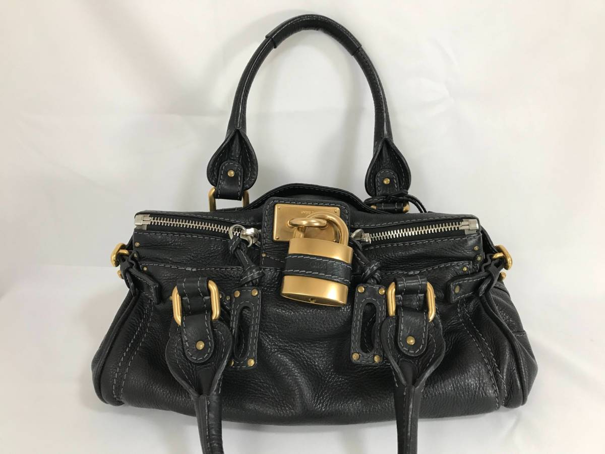 Chloe クロエ バッグ 黒 7ESA02-7E422 パディントン ハンドバッグ 