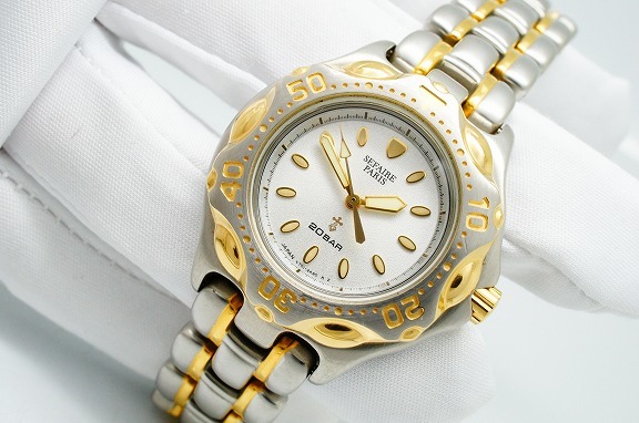 F51○作動良好 美品 SEIKO セイコー ALBA アルバ SEFAIRE PARIS 