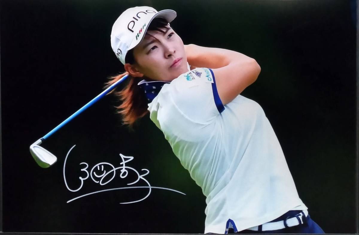 渋野日向子 直筆サイン入りフォトフレーム AIG全英女子オープン ○渋野日向子 直筆サイン/写真 2019AIG全英女子オープン優勝・日本LPGA