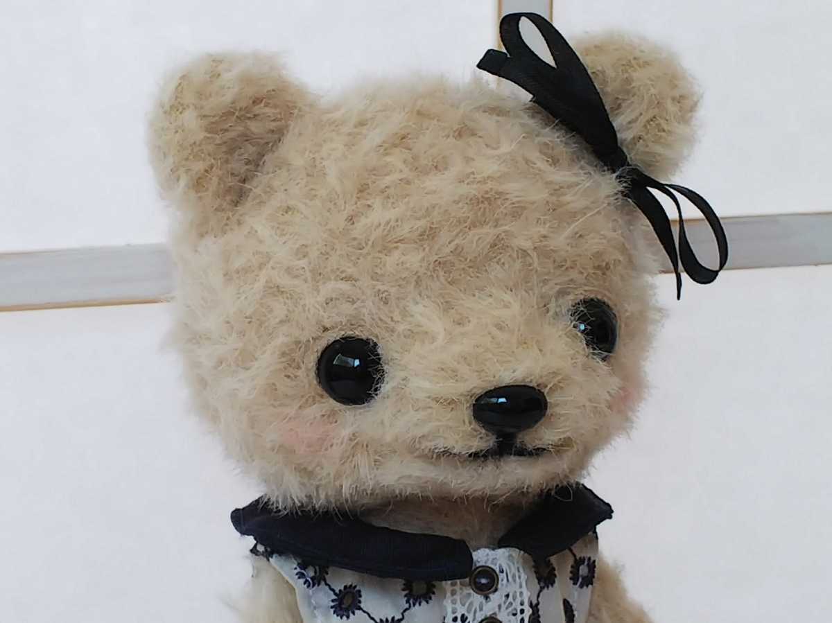 ぬいぐるみ Little Pokke ♪テディベア、くまぬいぐるみ、ワンピースハンドメイド