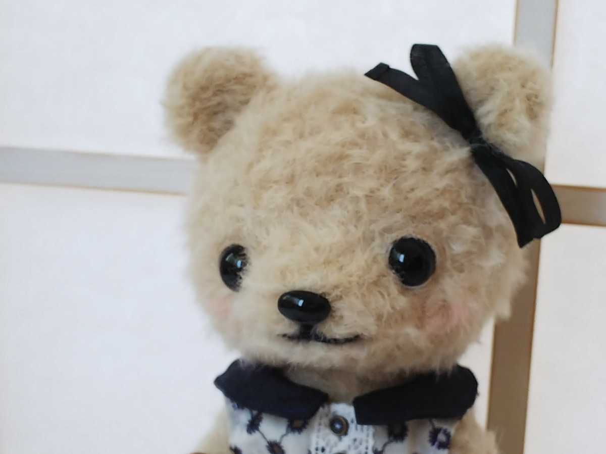 ぬいぐるみ Little Pokke ♪テディベア、くまぬいぐるみ、ワンピースハンドメイド
