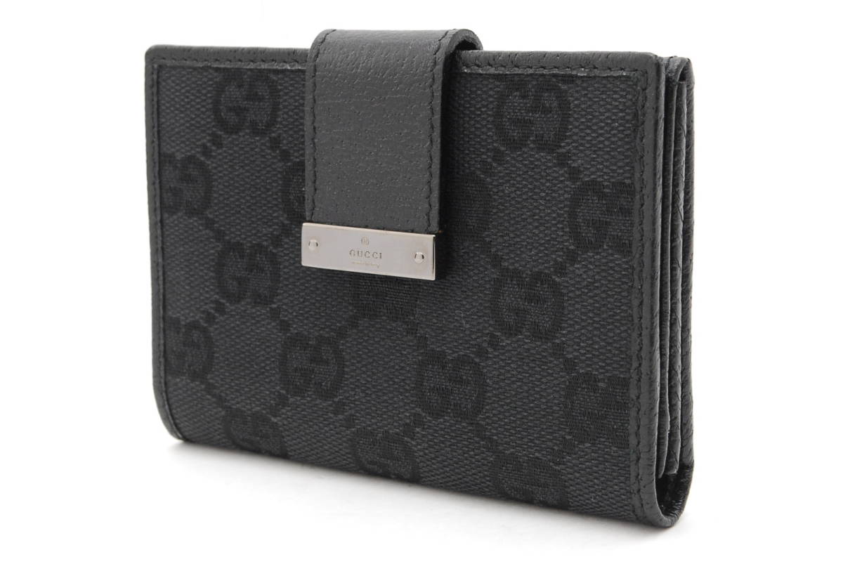 ☆良品☆ GUCCI グッチ GGキャンバス ブラック 黒 (130-M93)