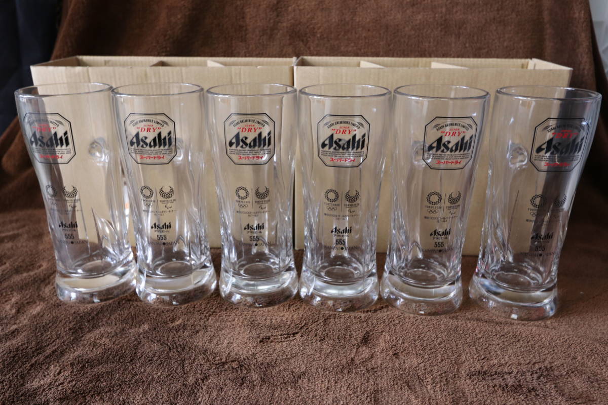 ◆アサヒ スーパードライ 東京オリンピック 2020 パラリンピック ビール ジョッキ 6個set◆