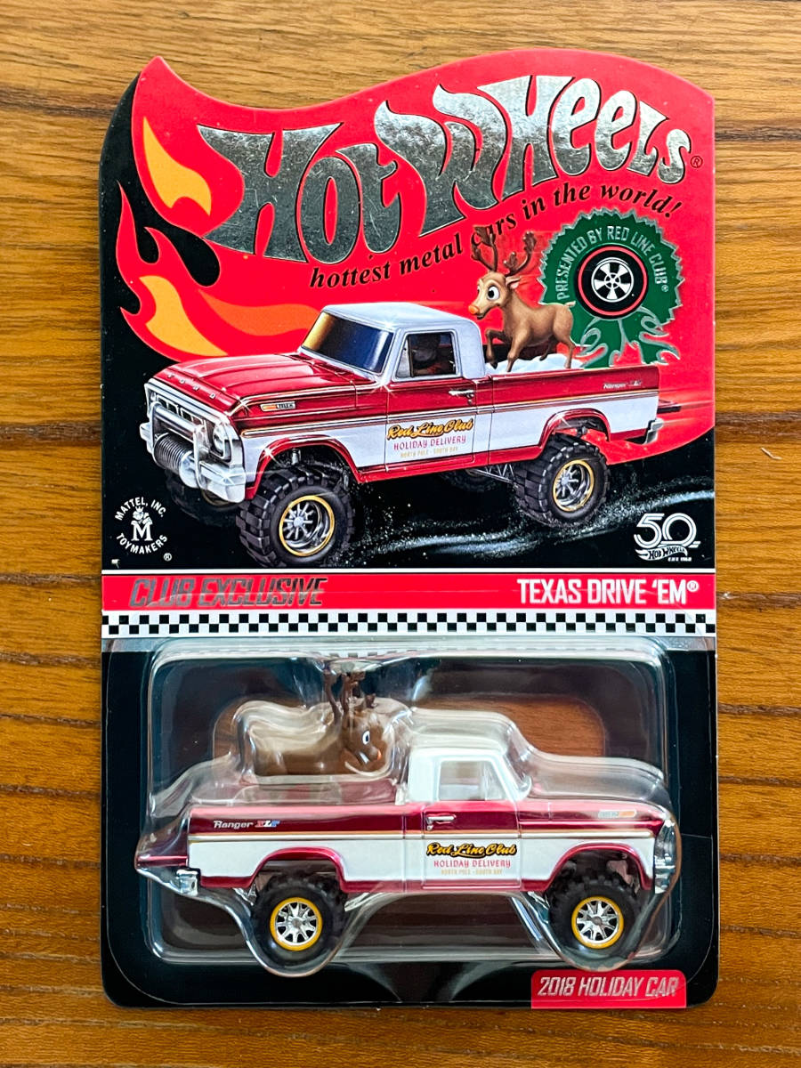Hot Wheels 2018 Red Line Club RLC Exclusive Holiday Car TEXAS 