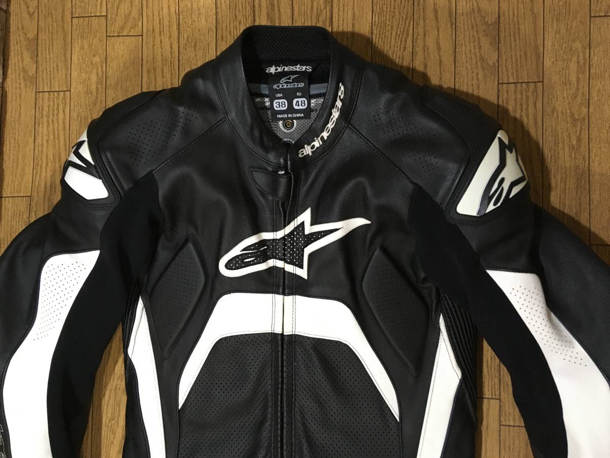 展示品 alpinestars TECH-1R 牛革製レーシングレザースーツ 日本サイズ  