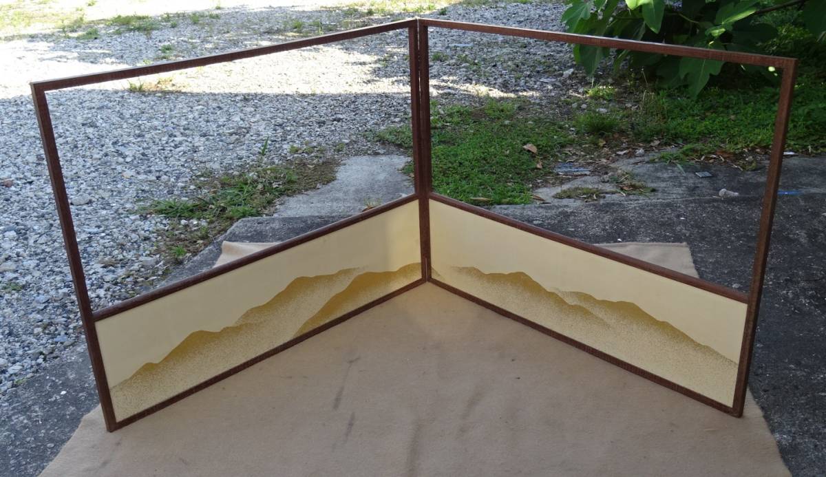 風炉先屏風 風炉先 両面使い 茶道具 | 両面用 屏風 雲 雲鵬(紺)