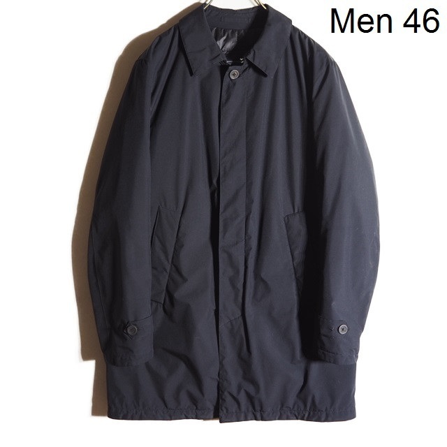 A5587P　▼HERNO Laminar ヘルノ ラミナー▼　GORE-TEX ゴアテックス ステンカラー ダウンコート ブラック 黒 46 秋冬 rb mks