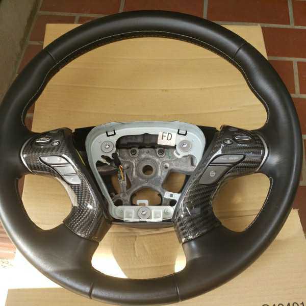 車 Y51 フーガ純正ステアリング シーマハイブリッド共有 業者リペア済み