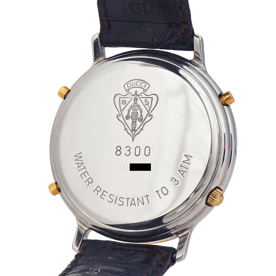 1円▽中古 GUCCI グッチ メンズ腕時計 ムーンフェイズ クロノグラフ