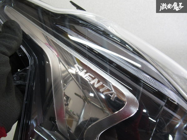 トヨタ 純正 NSP170G 170系 シエンタ 後期 LED ヘッドライト レンズ 右 運転席 ICHIKOH 52‐317 811110-52N00 打刻33 点灯OK 割れ無し R-3