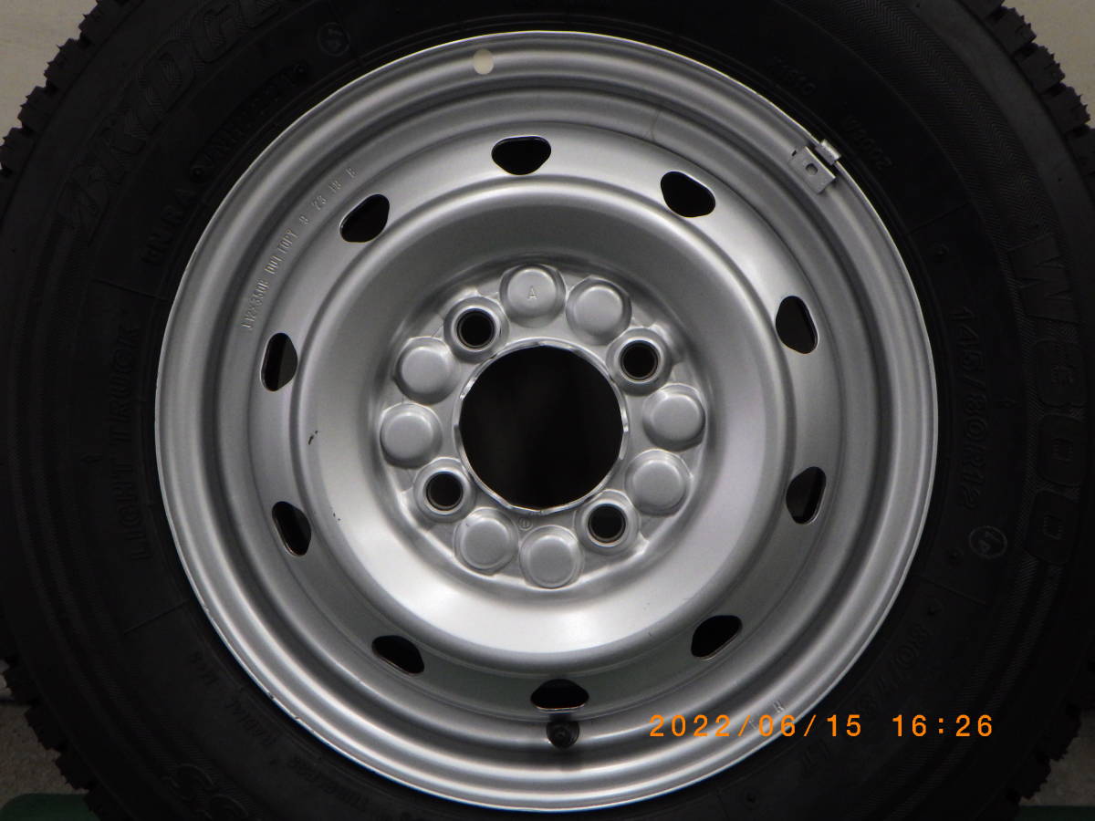 Yokohama 145r12スチールホイール 4本セット Yokohama 145r12スチール 