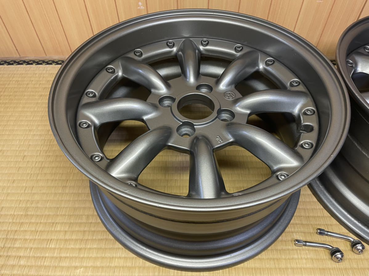 スピードスター ワタナベ RS-8 15インチ 7.5J +21 PCD100 4H ガンメタ 