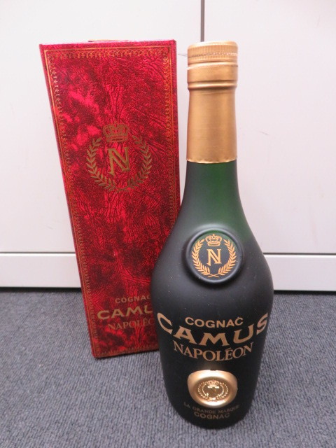 飲料・酒 【未開栓・箱付】カミュ ナポレオン 3本セット（デラックス