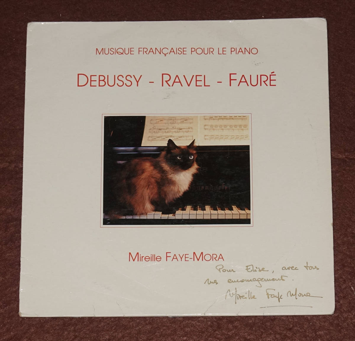 赤字超特価，安い サイン盤 仏CRT Mireille Faye-Moraのピアノ リサイタル(器楽)｜売買されたオークション情報、yahooの商品情報をアーカイブ公開 - オークファン 器楽
