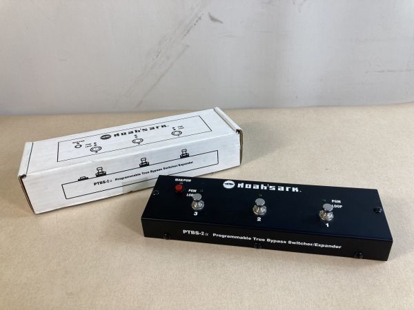 ◇#515 ●未使用● noah'sark プログラマブル スイッチャー　動作未確認　PTBS-2α　Programmable True Bypass Switcher/Expander◇N
