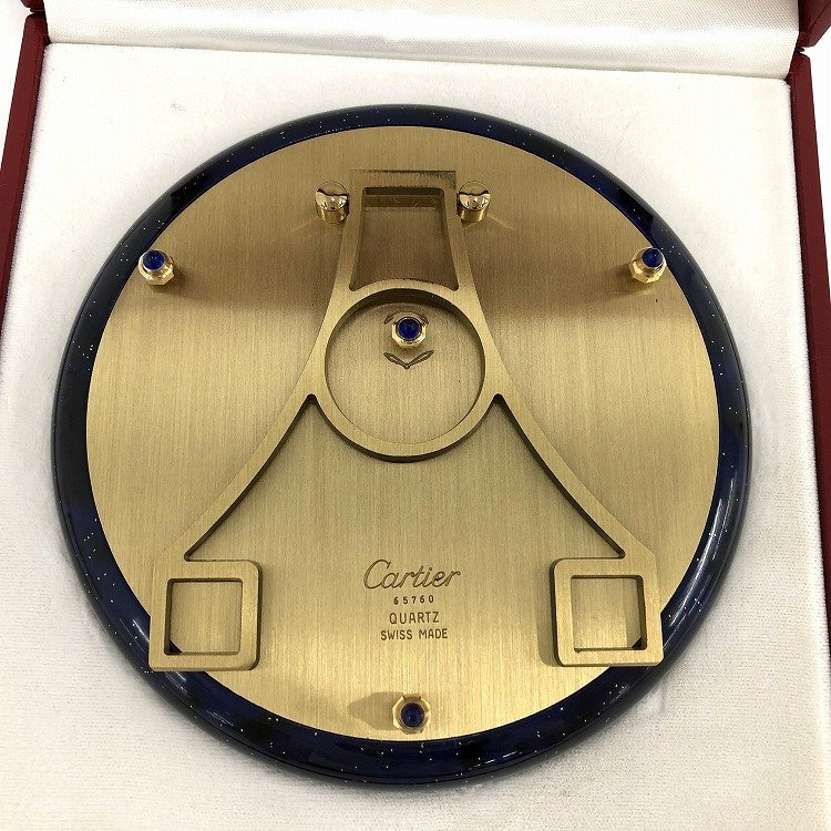 ○ジャンク Cartier カルティエ 置き時計 ラピス アールデコ W0100006