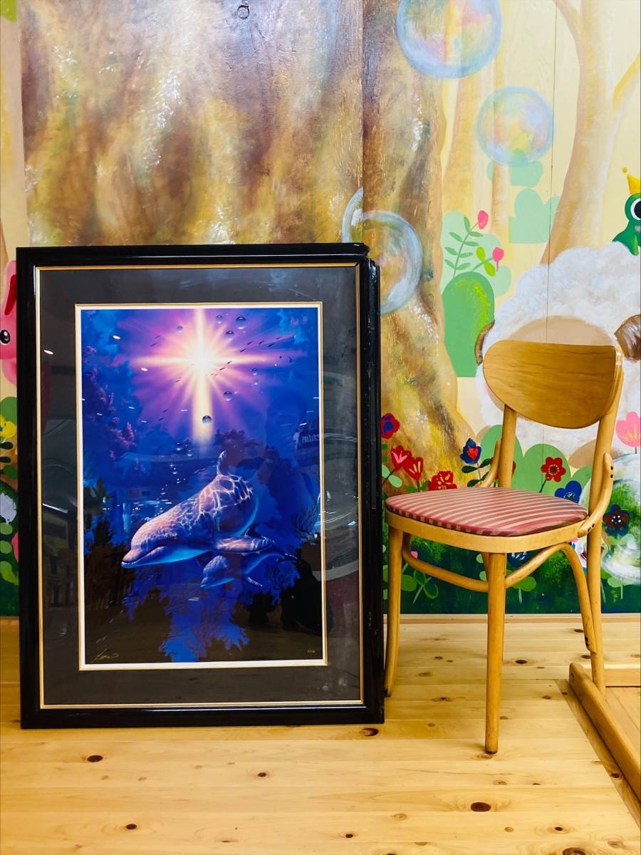 希少 非売品 ラッセン 額装 アート 資生堂 1994年 記念品イルカ 絵画 クリスチャン・リース・ラッセン Mother's Love イルカ 絵画｜Yahoo