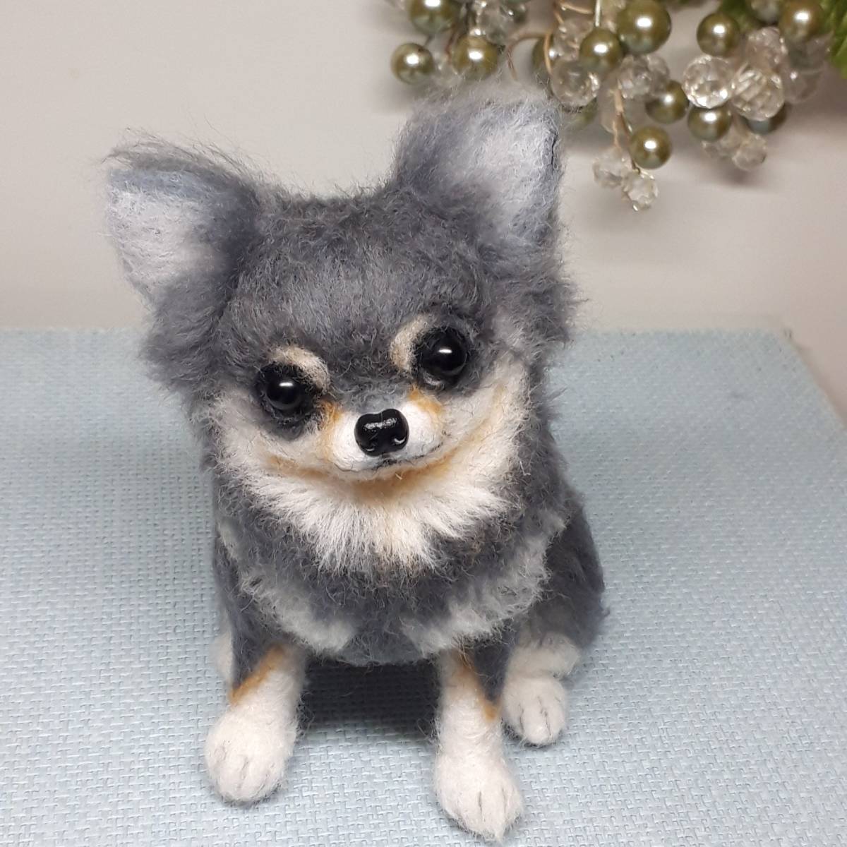 羊毛フェルト 犬 チワワ ブルータンチワワ 羊毛フェルト 売買されたオークション情報 Yahooの商品情報をアーカイブ公開 オークファン Aucfan Com