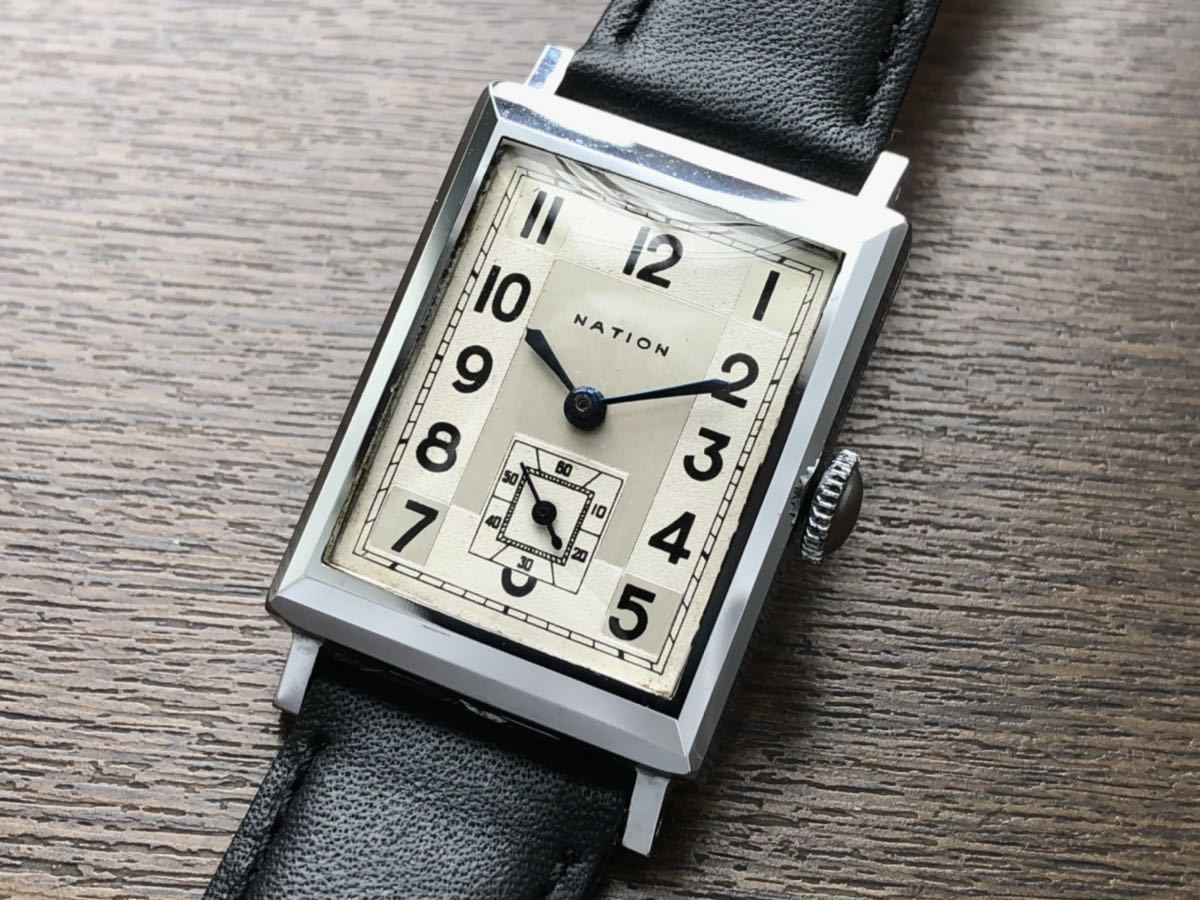 希少 ☆ 精工舎 セイコー SEIKO ネーション NAT ION 9型 1930年代  