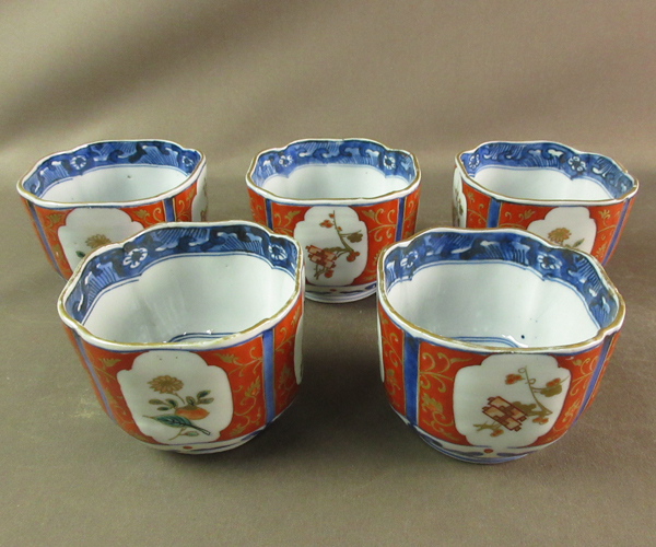 古伊万里白磁輪花形向付5客揃い[p0349] – 青梵ギャラリー