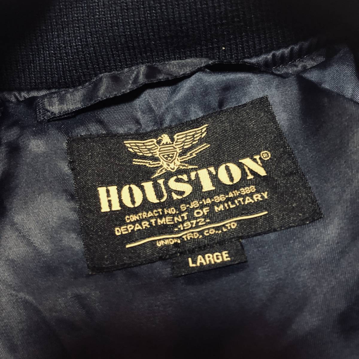 未使用 Houston ヒューストン フライトジャケット L-2 EMB jacket 