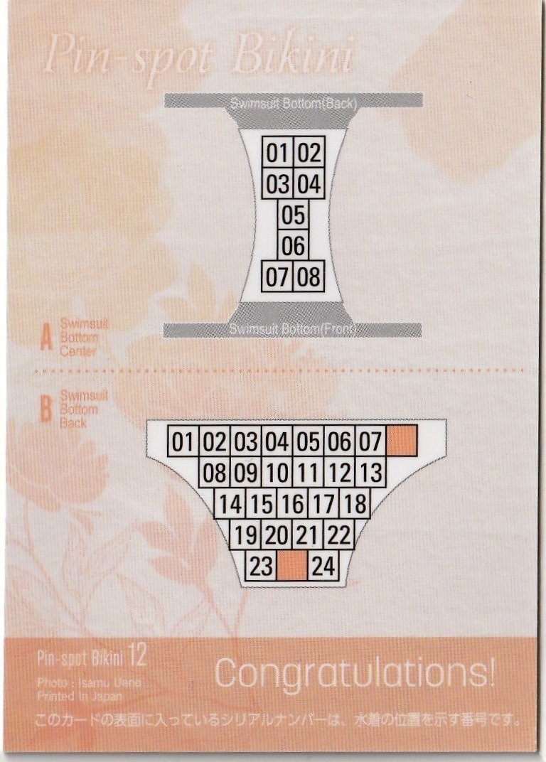 ちとせよしの】2/8 ピンスポビキニカード10(パンティーセンター 最高  