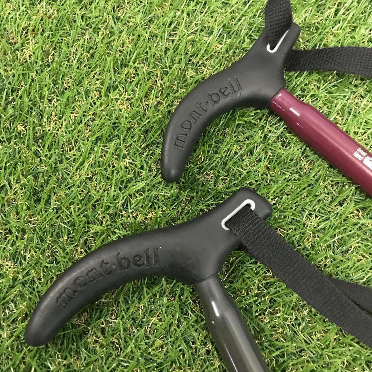 montbell Tグリップ アンチショック トレッキングポール サイズ違い 2本セット アウトドア 登山 ハイキング レジャー モンベル 中古