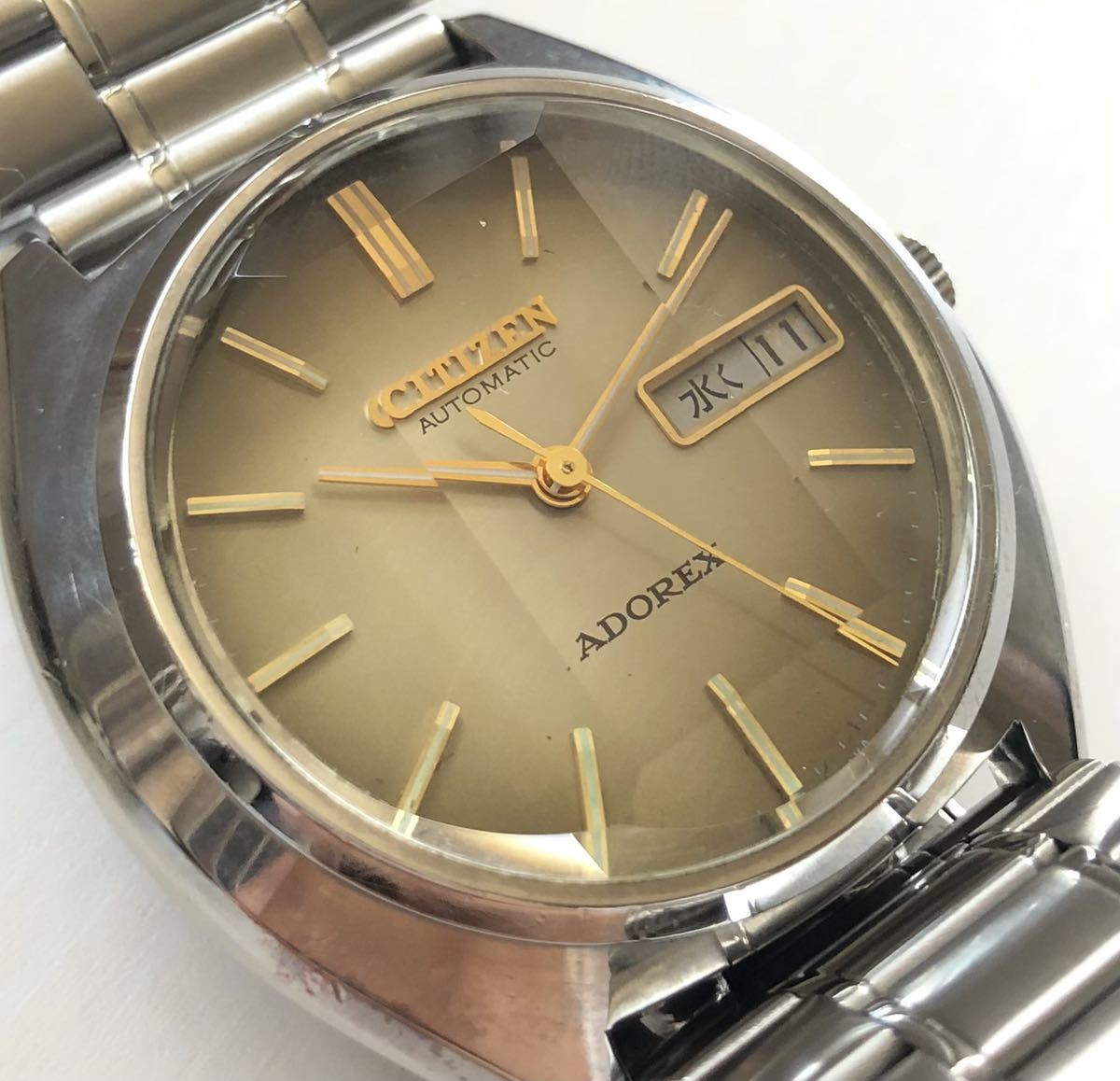 1円~ A CITIZEN シチズン ADOREX アドレックス 自動巻き デイデイト
